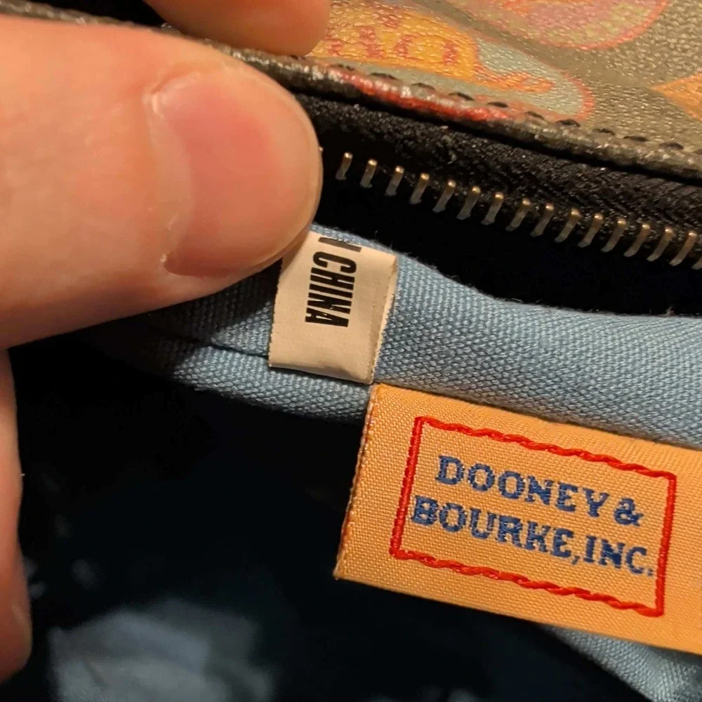 Dooney & Bourke Medallion Print Canvas/Leather Large‎ Satchel